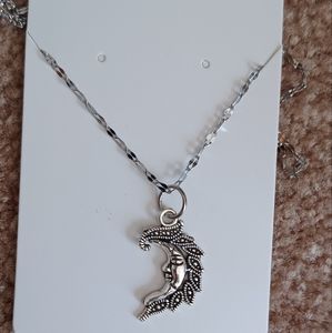 Moon pendant necklace